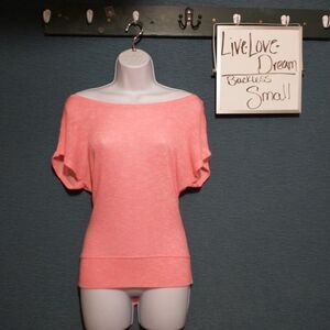 Live love dream backless loose-fit knit top small